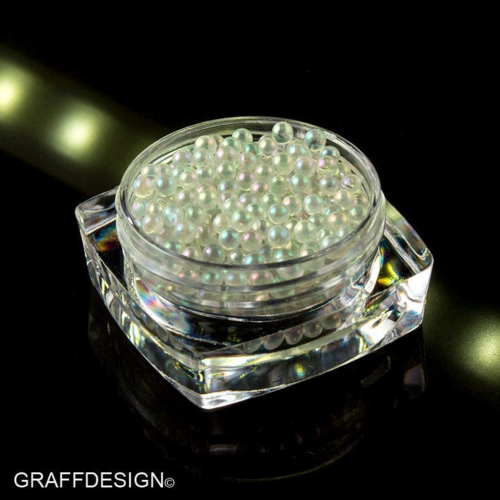 Nailart Candy Balls - Glass Perlen klar in vier Grössen - Grösse 3 - 907-003