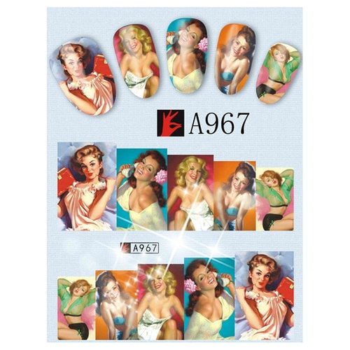 Wraps - Tattoo - Sticker - Ladys / wunderschön - Vintage - 702-A967
