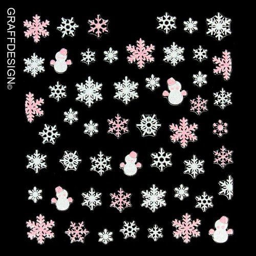 Sticker mit Glitter - Weihnachten / Winter / Christmas / Sterne - 703-SN-101 w4/4