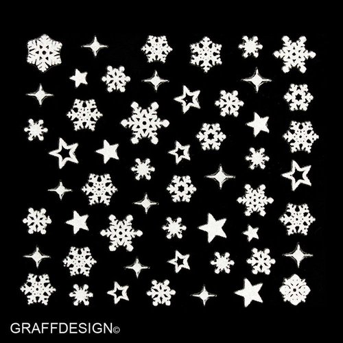 Sticker mit Glitter - Weihnachten / Winter / Christmas / Sterne - 703-SN-112 w4/5