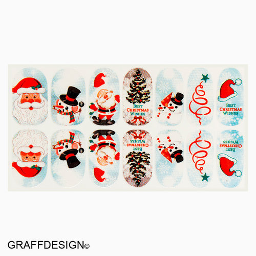 Wraps - Sticker - Tattoo - Weihnachten / Winter - 702-YB-Q158 w9/or