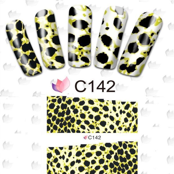 Nailwrap für Fullcover Nägel mit Leoparden Flecken