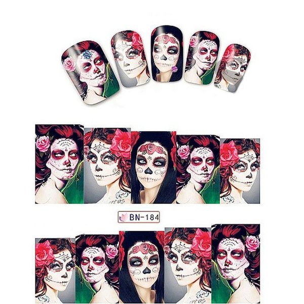 Wraps - Sticker - Tattoo - Halloween / Karneval / Skull - 702-BN-184