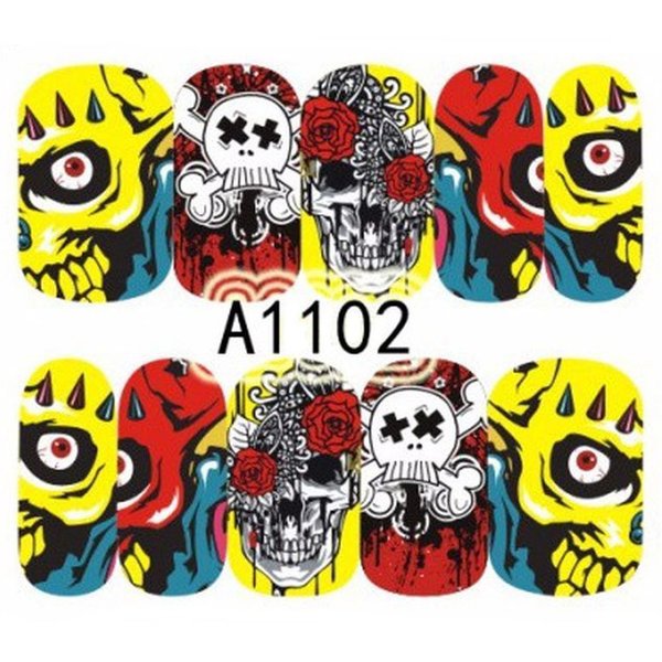 Wraps - Sticker - Tattoo - Halloween / Karneval / Skull - 702-A1102