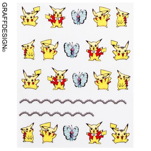 Sticker - Tattoo - Phantasie / Pokemon / Pikachu - 702-1786 CM-11