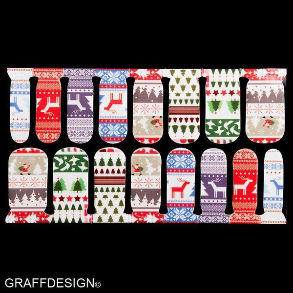 Wraps / Sticker / selbstklebend - Winter / Weihnachten / Schnee - 705-C-C002 w9/4