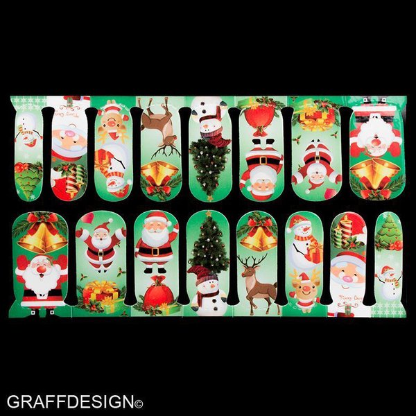 Wraps / Sticker / selbstklebend - Winter / Weihnachten / Schnee - 705-C-C004 w9/4