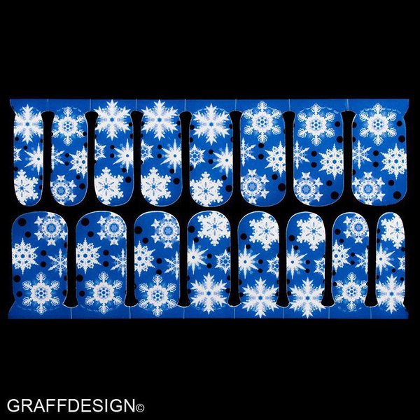 Wraps / Sticker / selbstklebend - Winter / Weihnachten / Schnee - 705-C-C005 w9/4