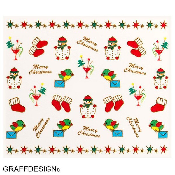 Sticker - Tattoo - Weihnachten / Winter / Christmas - 702-YB-289 w8/8