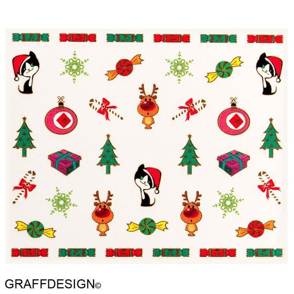 Sticker - Tattoo - Weihnachten / Winter / Christmas - 702-YB-298 w8/7