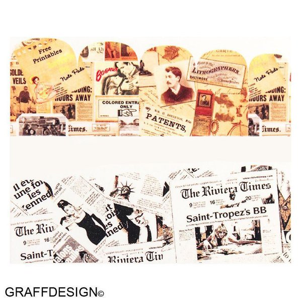 Tattoo - Sticker - Wraps - Zeitung / Schrift - 702-BN-565 CG-07