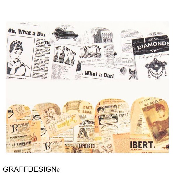 Tattoo - Sticker - Wraps - Zeitung / Schrift - 702-BN-566 CG-09