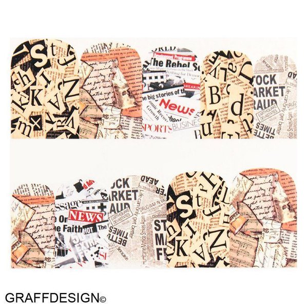 Tattoo - Sticker - Wraps - Zeitung / Schrift - 702-BN-570 CG-05