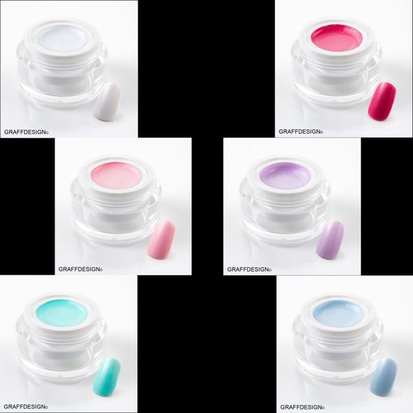 6x 5 ml UV Colorgel - Cupcake Set - 107-GL021-026