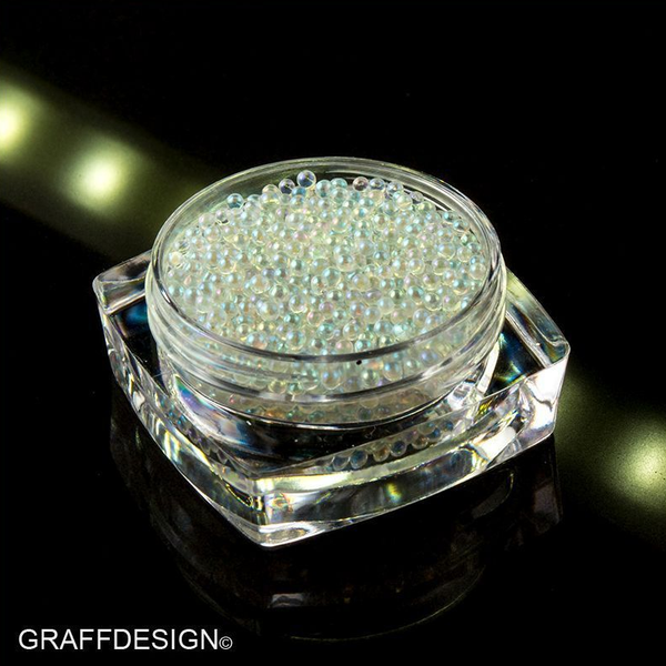 Nailart Candy Balls - Glass Perlen klar irisierend wie Seifenblasen