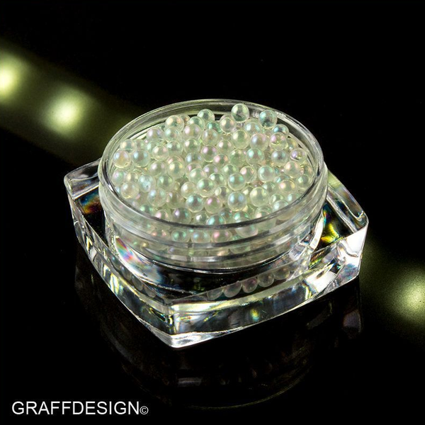 Nailart Candy Balls - Glass Perlen klar irisierend wie Seifenblasen
