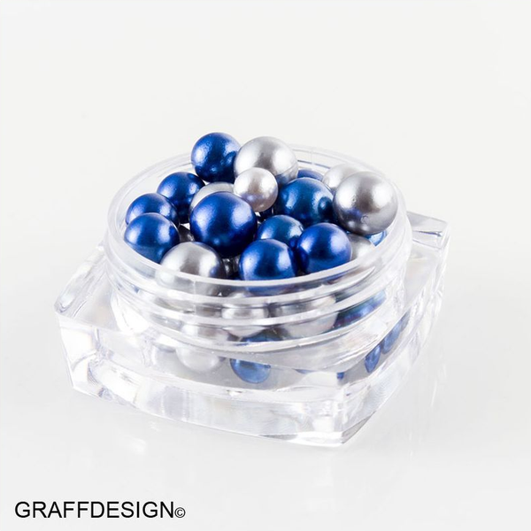 Nailart Candy Balls - Glass Perlen in Blau für Ihre Nägel