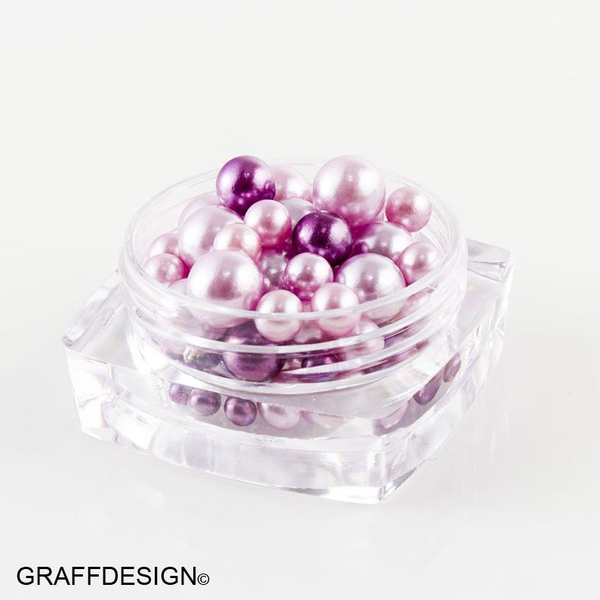 Nailart Candy Balls - Glass Perlen in Flieder für Ihre Nägel