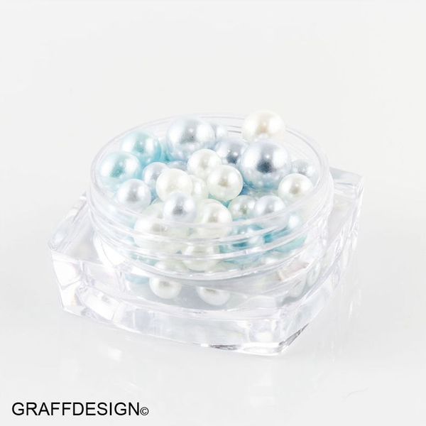 Nailart Candy Balls - Glass Perlen in Hellblau für Ihre Nägel