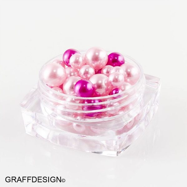 Nailart Candy Balls - Glass Perlen in Pink für Ihre Nägel