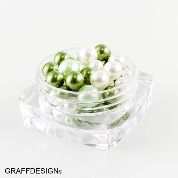 Nailart Candy Balls - Glass Perlen in Grün für Ihre Nägel