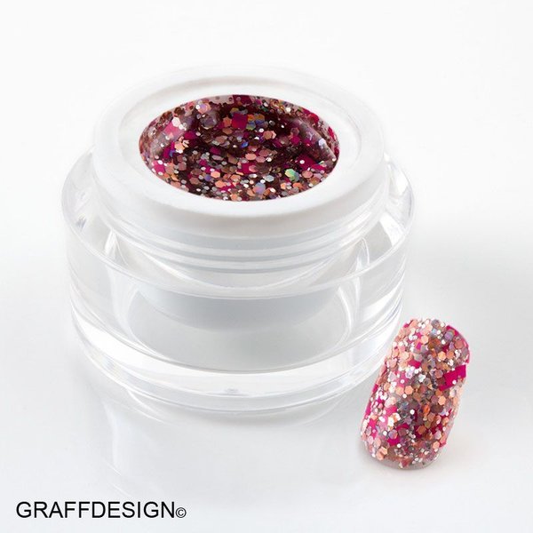 5 ml UV Colorgel / Farbgel / Glittergel - Big Glitter Pink Lady - 107-B873 3/21