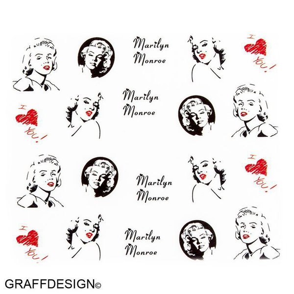 Tattoos - Sticker - Marilyn Monroe - 702-A482
