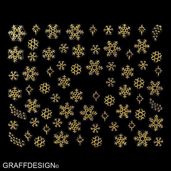 Sticker mit Glitter - Weihnachten / Winter - 703-TY100-gold