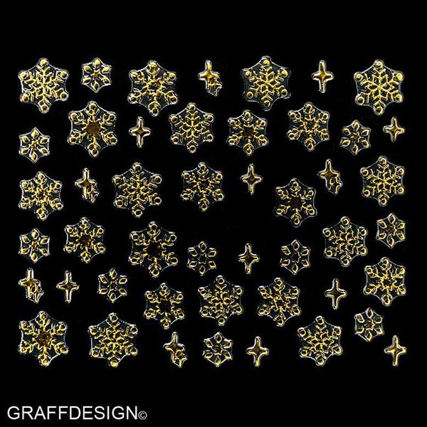 Sticker mit Glitter - Weihnachten / Winter - 703-TY101-gold