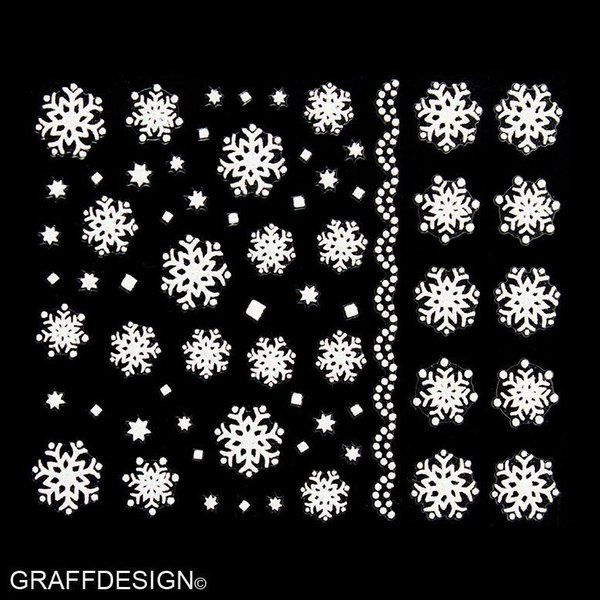Sticker mit Glitter - Weihnachten / Winter / Christmas / Sterne - 703-TL15 w4/6