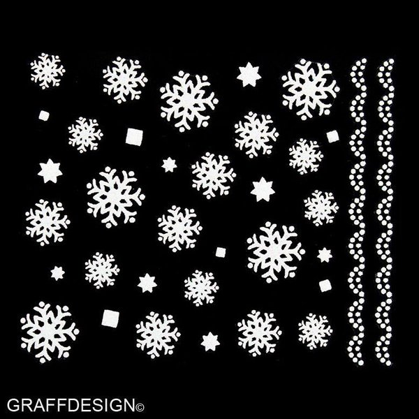 Sticker mit Glitter - Weihnachten / Winter / Christmas / Sterne - 703-TL16 w4/6