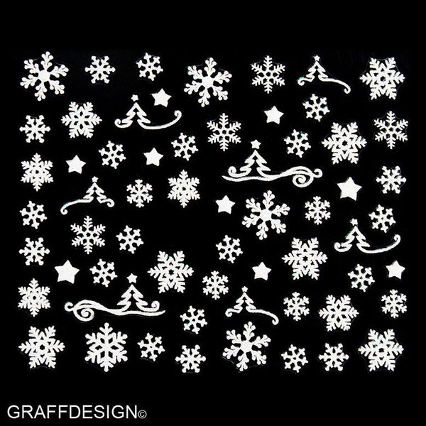 Sticker mit Glitter - Weihnachten / Winter / Christmas / Sterne - 703-TL22 w4/7