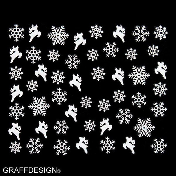 Sticker mit Glitter - Weihnachten / Winter / Sterne - 703-SMY060