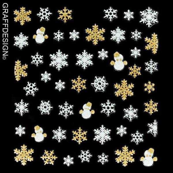 Sticker mit Glitter - Weihnachten / Winter / Christmas / Sterne - 703-SN-104 w4/4