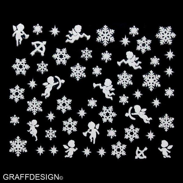 Sticker mit Glitter - Weihnachten / Winter - 703-SMY057