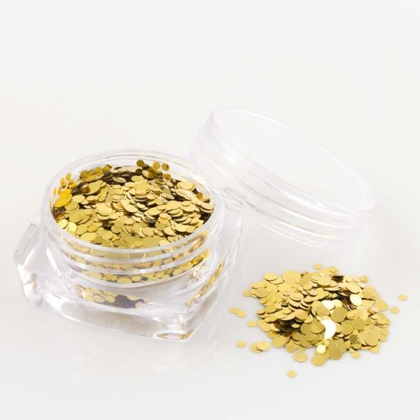Glitter Pailletten in Pur Gold - Mix von 1 bis 2,5 mm - 2300-102