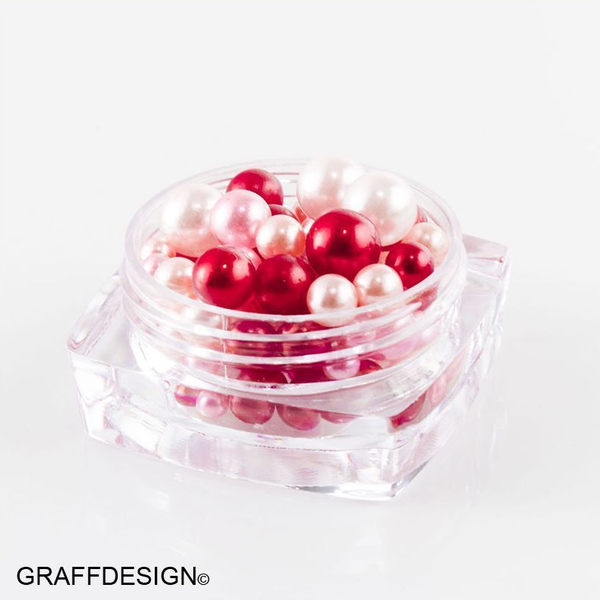 Nailart Candy Balls - Glass Perlen in Rot für Ihre Nägel