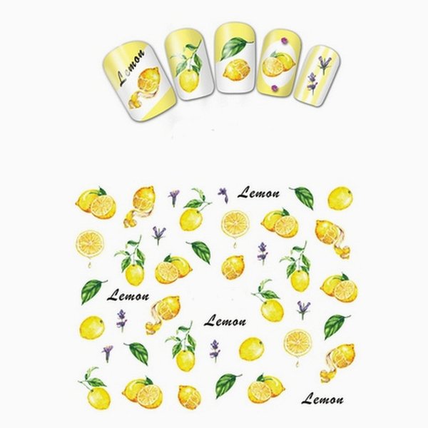 Sticker / Tattoo / One Stroke - Zitronen / Lemon - 702-BN-840