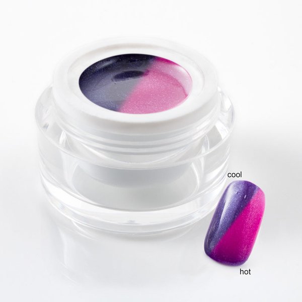 5 ml exclusives UV Thermogel / Colorgel / Farbgel - Thermo Glitter Blau-Violett - 107-057