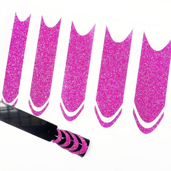 Smileline Sticker für Ihre Nägel im Sugarlook - frosted Lines in Pink