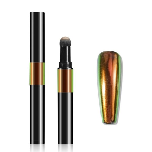 Nailart Puder - Pigment Pen - Chrome - Aurora - 1010-JG04