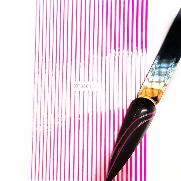 Flexible Stripes in Neon-Look - Neon Pink - Pink - selbstklebend - 703-stripes-neonpink