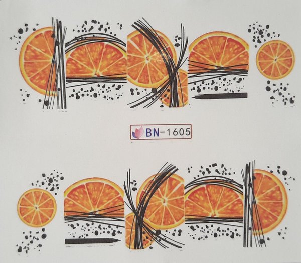 Tattoo - Sticker - Wraps - Fruit - Früchte - Orange - 702-BN-1605 B1