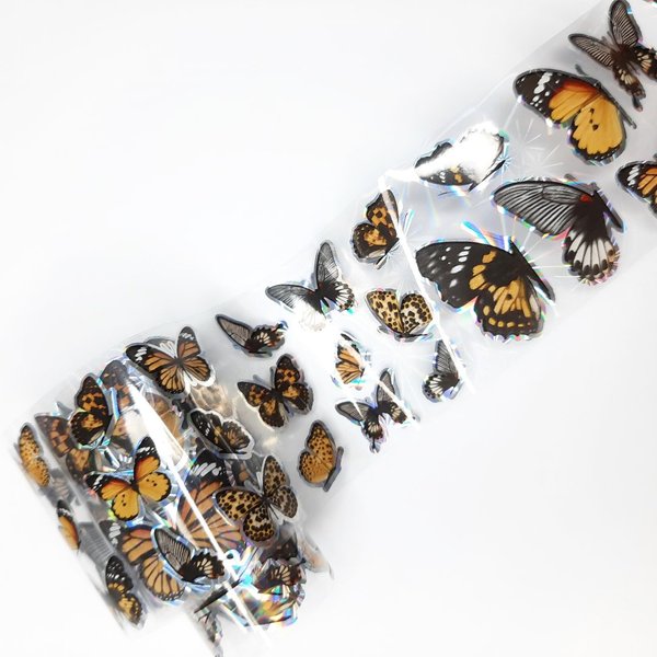 Transferfolie Folie - transparent - Schmetterlinge - Butterfly - 1400-358