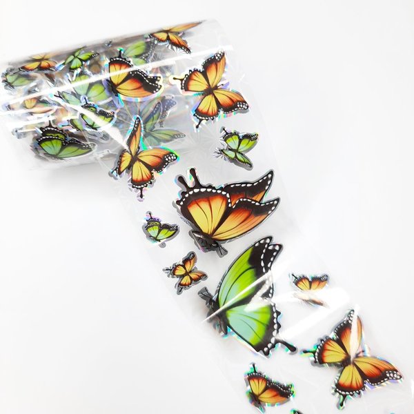 Transferfolie Folie - transparent - Schmetterlinge - Butterfly - 1400-361