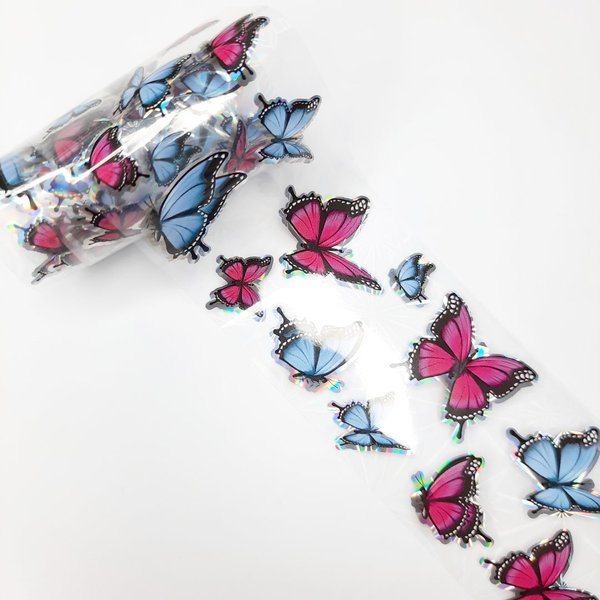 Transferfolie Folie - transparent - Schmetterlinge - Butterfly - 1400-364