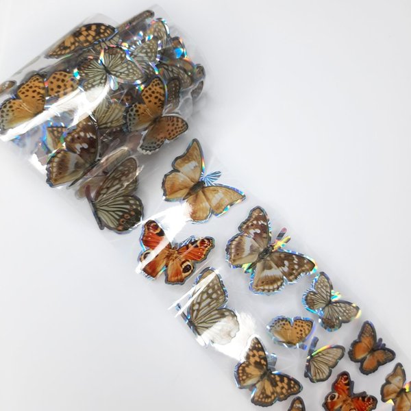 Transferfolie Folie - transparent - Schmetterlinge - Butterfly - 1400-366