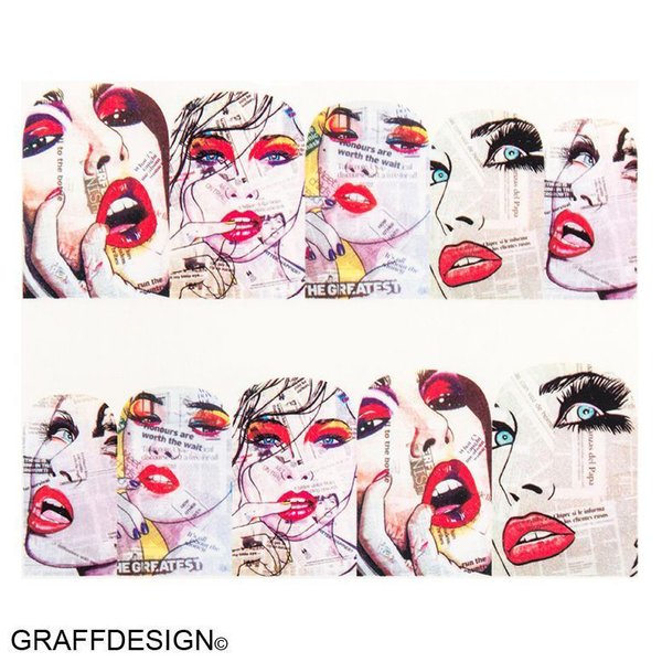 GRAFFDESIGN - 5er Mix - Tattoo - Lady - Comic - hot - 702-Mix-003
