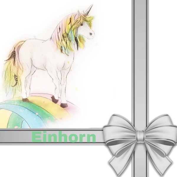 GRAFFDESIGN Wundertüte - Einhorn - Unicorn - Rainbow