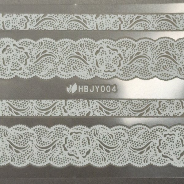 GRAFFDESIGN selbstklebend - Sticker in Weiß - Spitze - 705-HBJY004